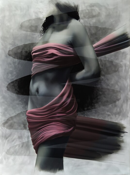 Pintura intitulada "#romanticaattesa" por Franco Cisternino, Obras de arte originais, Acrílico