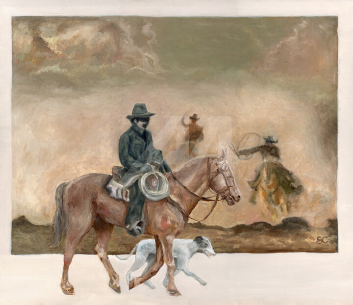 The last run 绘画, 19.8x24 in