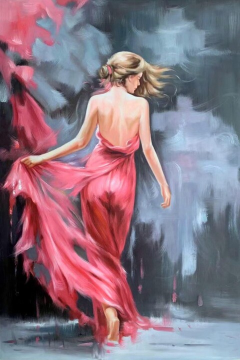 Dance 418D Painting, 35.4x23.6 in