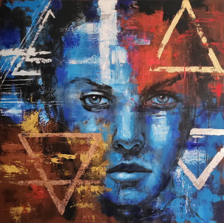 Four elements. M027. Pittura, 39,4x39,4 in