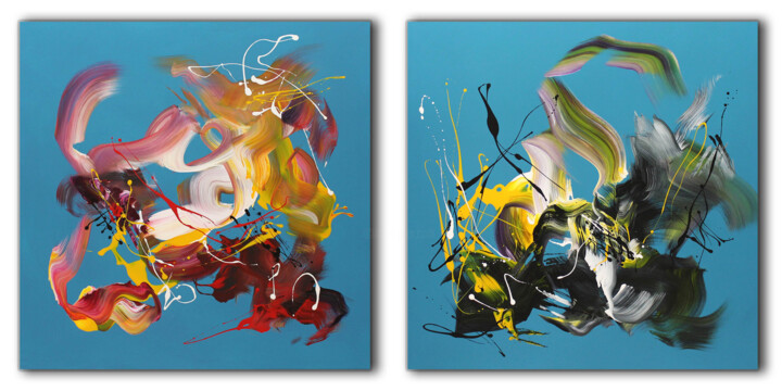 Pittura intitolato "Summer In The City…" da Paresh Nrshinga F R S A, Opera d'arte originale, Acrilico Montato su Telaio per…