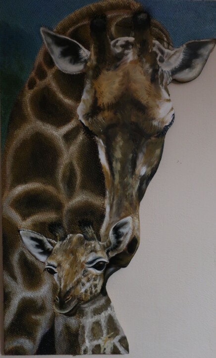 Le bisou de Maman 绘画, 33.1x19.7 in