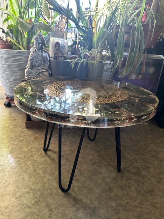Table basse Console Orgonite arbre de vie 设计, 13x19.7 in