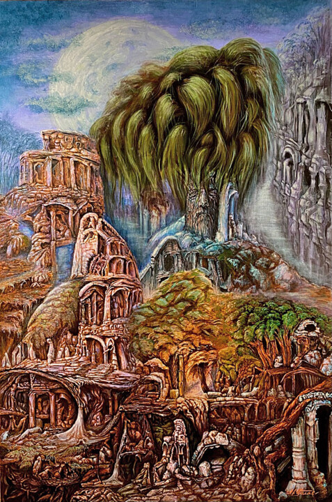 City of Lost Dreams 绘画, 47.2x31.5 in