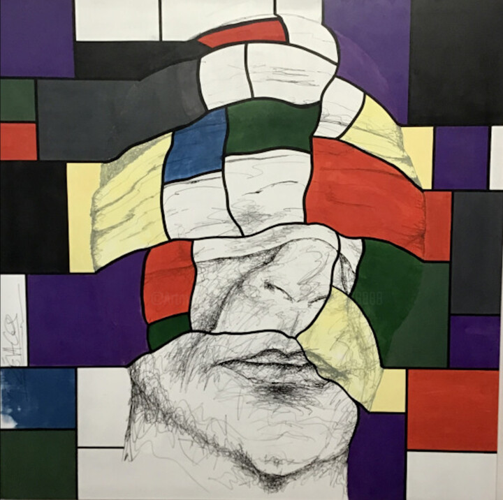 绘画,  59.1x59.1 in 