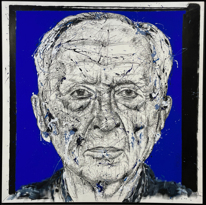 Pierre Soulages 绘画, 78.7x78.7 in
