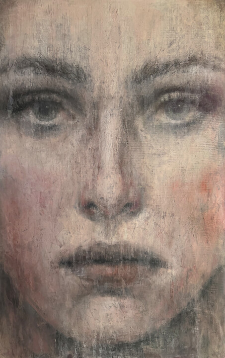 Eye contact 绘画, 53.2x33.5 in