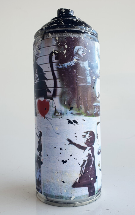 Sculpture titled "SPACO BOMBE GIRL L…" by Spaco, Original Artwork, Metals