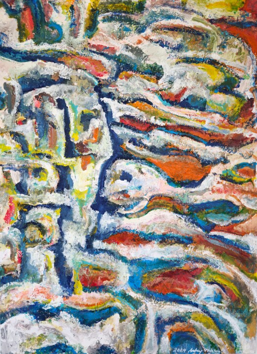 Painting titled "Distances (6th Exti…" by Andrew Walaszek, Original Artwork, Acrylic Mounted on Wood Stretcher frame