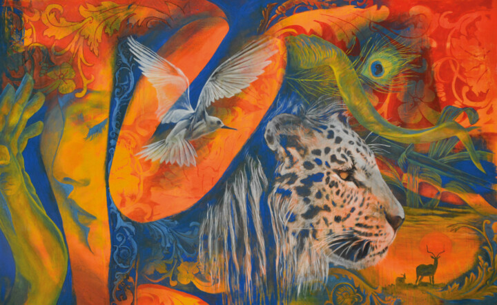Sweet dreams 绘画, 47.2x78.7 in