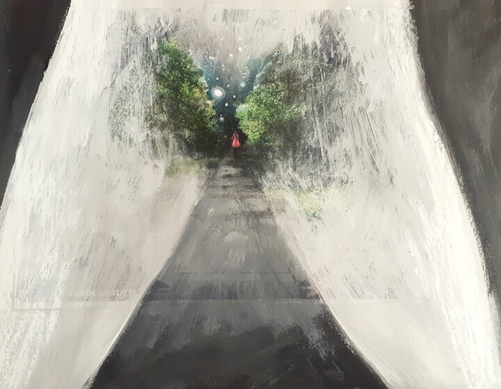 in fondo alla via Pittura, 9,8x11,8 in
