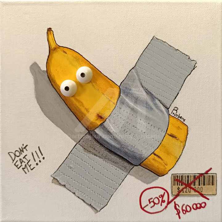 Banana truc 绘画, 7.9x7.9 in