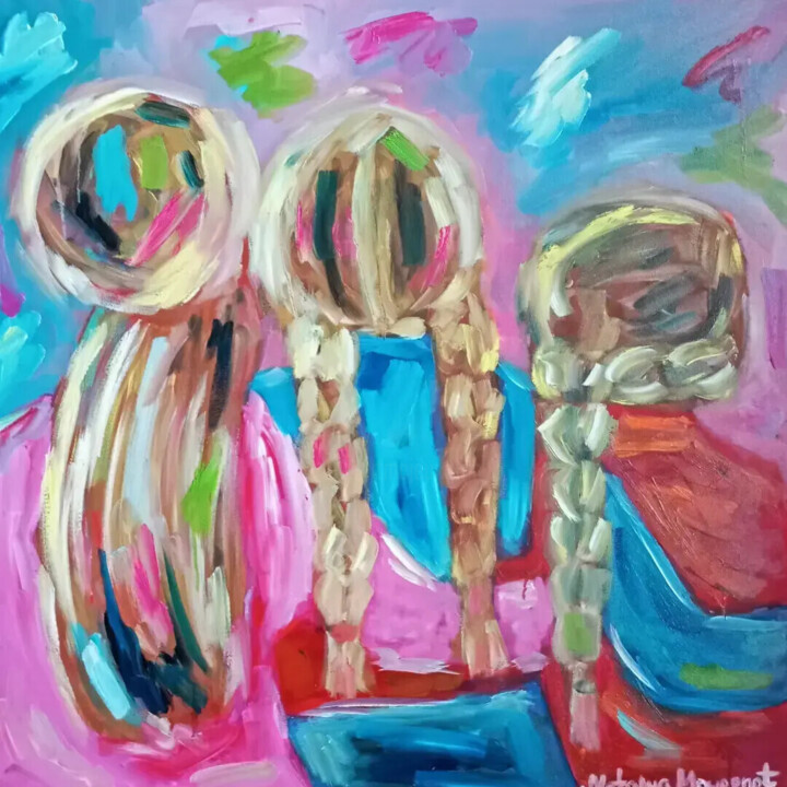 「"Together" /"Ensemb…」というタイトルの絵画 Natalya Mougenotによって, オリジナルのアートワーク, オイル