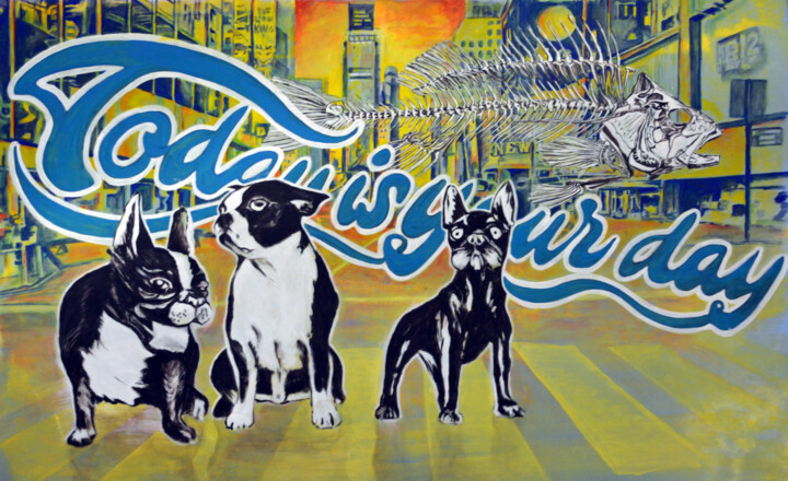 Today is your day 绘画, 44.9x72.4 in