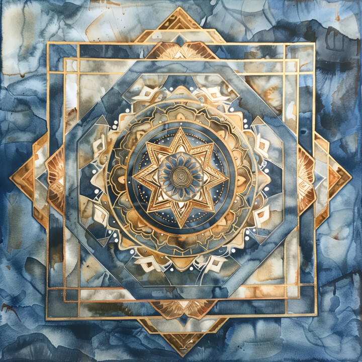 Painting titled "Energy painting. Mo…" by Liliya Khomyakova (Artelida), Original Artwork, Watercolor