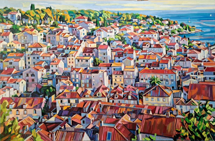 Hvar, large format Pintura, 47,2x70,9 in