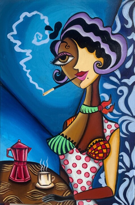 Coffee Olé 绘画, 23.6x15.8 in