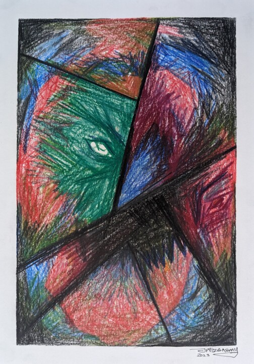 Darkness as true as Light 绘画, 11.7x8.2 in