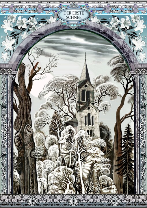 Die Kirche im Schnee Digital Arts