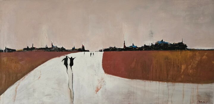 MALTA 绘画, 23.6x47.2 in