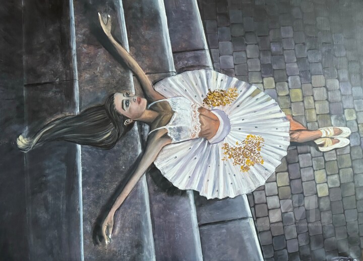 Ballerina 绘画, 23.6x31.5 in