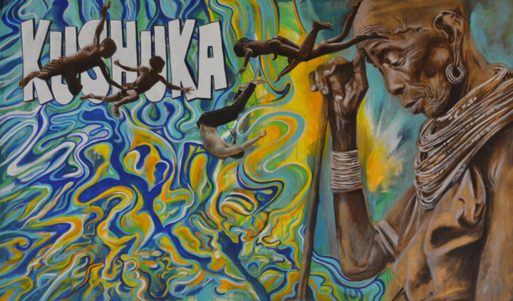 Kushuka 绘画, 51.2x80.7 in