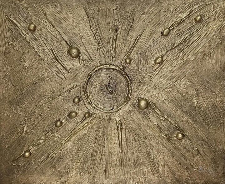 Bronze art #5 绘画, 15.9x19.5 in