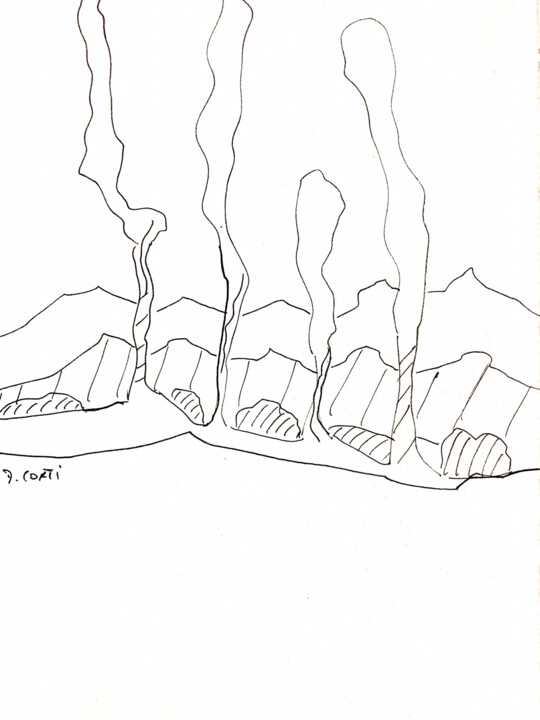 FÉVRIER 2024 Drawing, 5.8x8.3 in