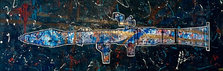 RPG moon 绘画, 15.8x47.2 in