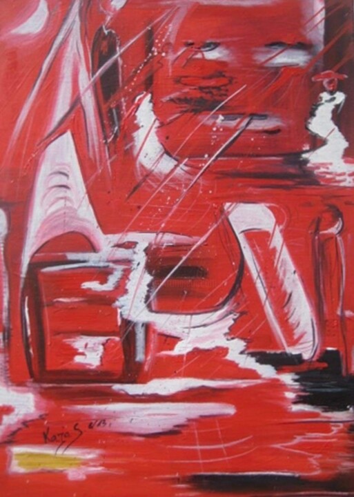 Fernseher 绘画, 19.7x27.6 in