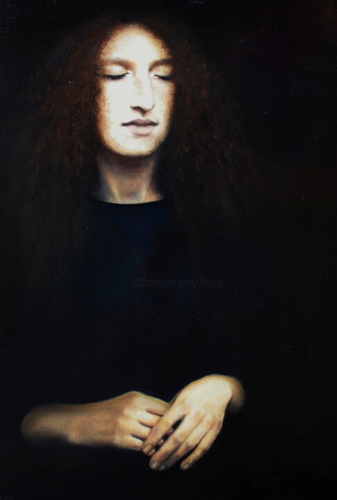 Redhead 绘画, 13x9.1 in
