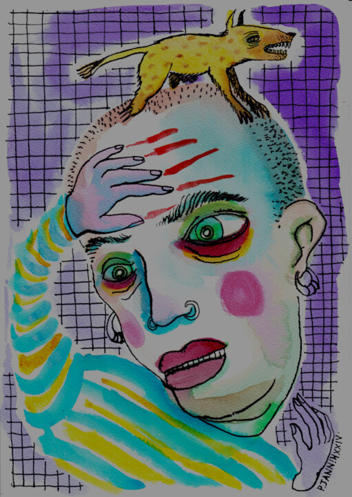 图画,  11.7x8.3 in 