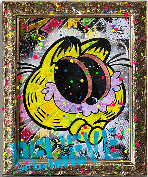 Garfield Opinion 绘画, 18.5x14.8 in