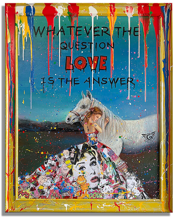 Love Questions 绘画, 40x31 in