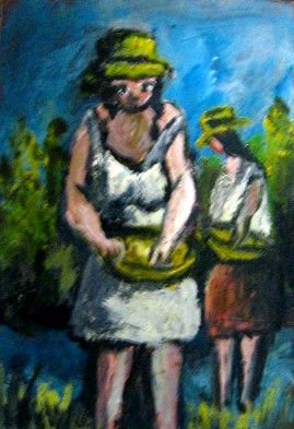 Painting titled "Chapoleras" by Ramón Arcila, Original Artwork