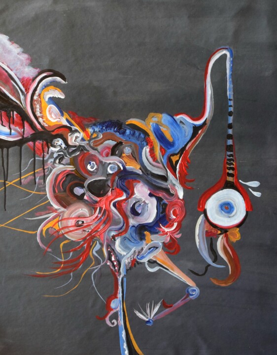 Abstrakt Tibaart 3# 绘画, 38.6x30.7 in