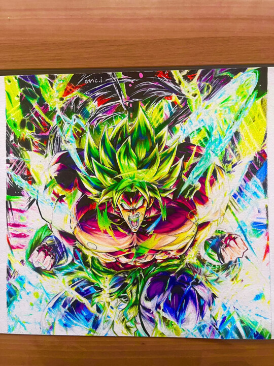 Broly enrage 绘画, 11.7x16.5 in