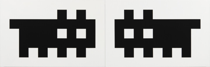 Doppelganger 绘画, 11.8x37.1 in
