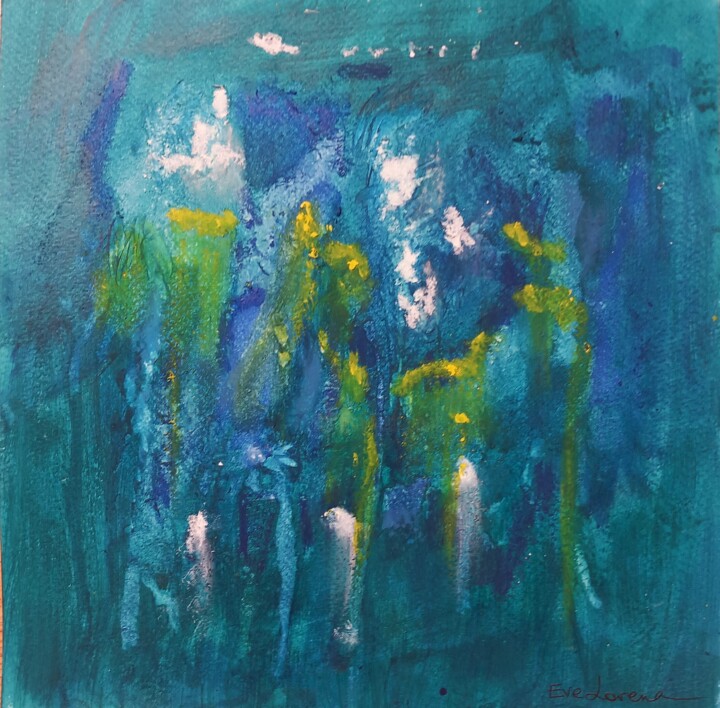 "Yellow Matter" başlıklı Tablo Eve Lorena tarafından, Orijinal sanat, Akrilik