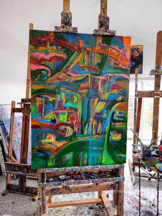 Steps of the making of the work
