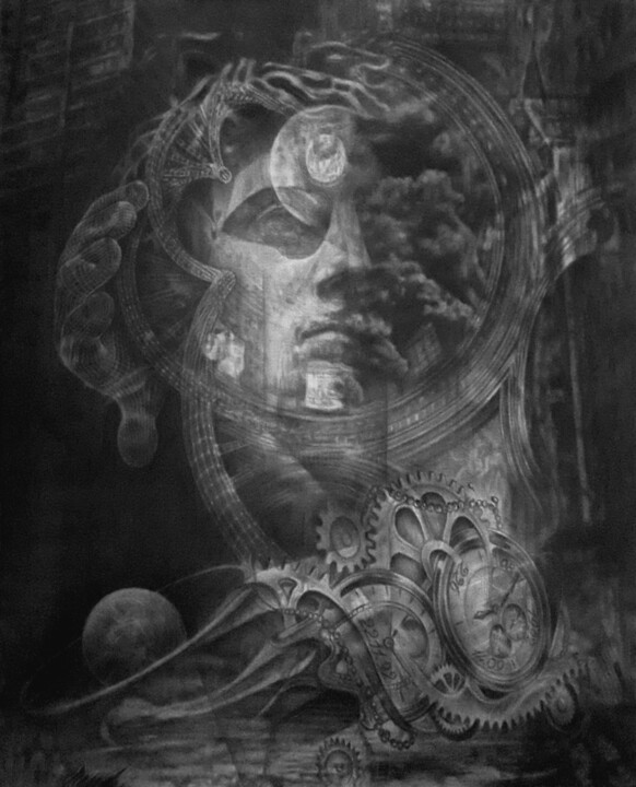 Spelunca allegoria Disegno, 21,7x18,1 in