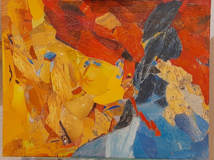 Kolaże zatytułowany „Le baiser” autorstwa Caro, Oryginalna praca, Kolaże