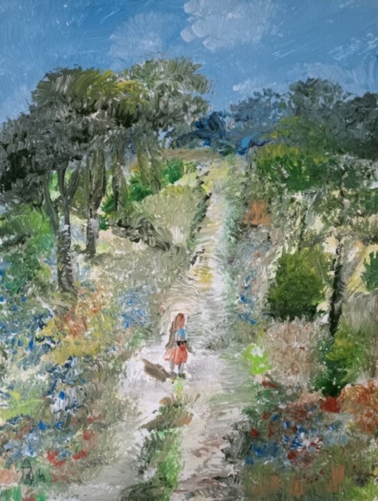 Peinture intitulée "La Contemplation de…" par Audran, Œuvre d'art originale, Acrylique
