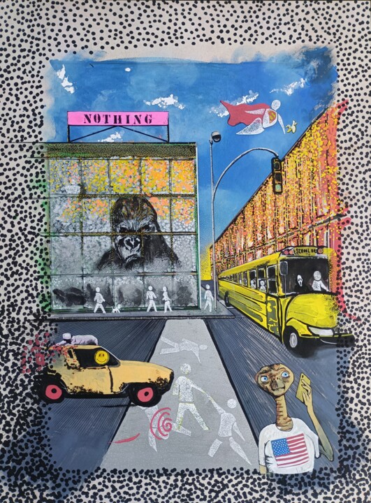 USA... Pas grand chose aujourd'hui... Schilderij, 31,5x23,6 in