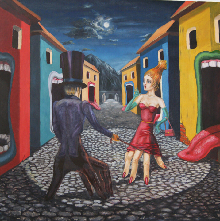 offender 绘画, 35.4x31.5 in