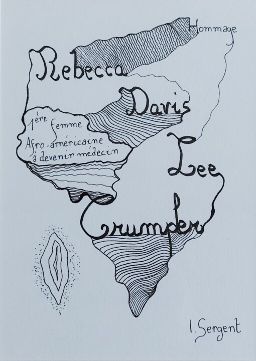 Rebecca Davis Lee Crumpler, 1ère doctoresse afro-américaine 图画, 8.3x5.8 in