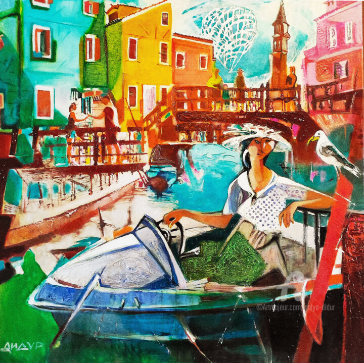 Meeting with Burano Картина, 39,4x39,4 in