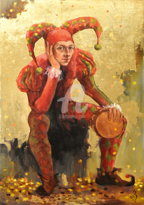 "The play is over" 绘画, 47.2x31.5 in