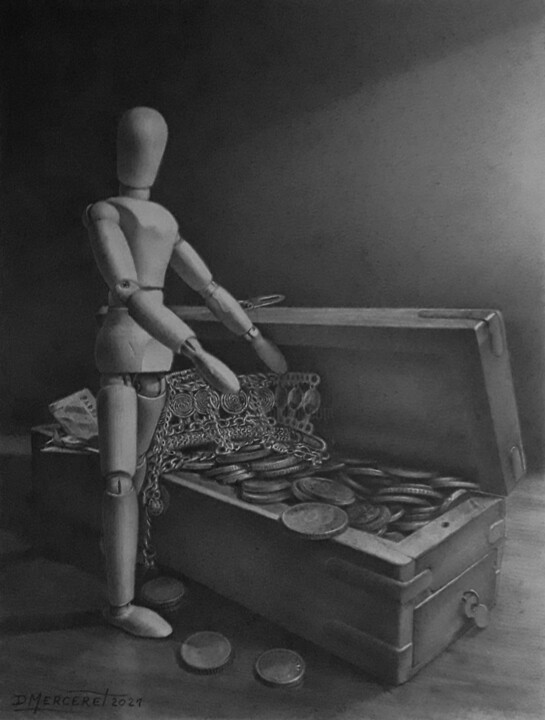 Le coffre 图画, 8.5x6.4 in