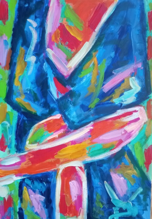 "No Limits" 绘画, 28.7x19.7 in